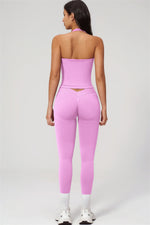The Empower Halter Crop Top Leggings 2-Piece Set