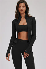 The Kinetic Zip Jacket Sports Bra Leggings | 3-Piece Set
