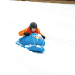 WOW Watersports Snow Tube Bobsled for Kids and Adults with Front Snow Shield