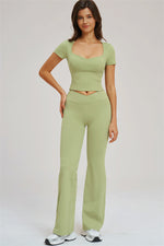 The Sizzle T-Shirt Flared Leggings | 2-Piece Set