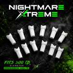 Nightmare Xtreme Half Moon Pro-Series Crossbow Nock | 12-Pack White
