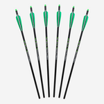 NIGHTMARE XTREME Crossbow Bolts Carbon Half Moon and Capture Nocks (6 pcs) | 20"