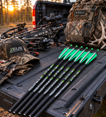 NIGHTMARE XTREME Crossbow Bolts Carbon Half Moon and Capture Nocks (6 pcs) | 20"