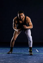Full-Length Padded Knee Sleeve | White