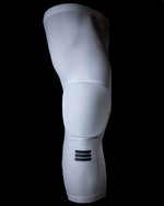 Full-Length Padded Knee Sleeve | White
