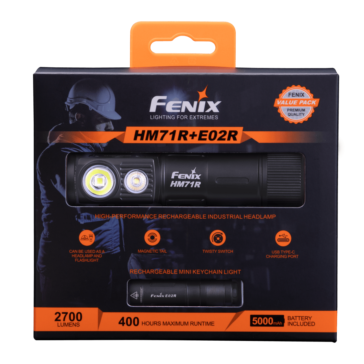 Fenix HM71R Rechargeable Industrial LED Headlamp
