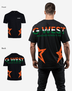G West Mens Oversized Cricket India Arch Logo T-Shirt