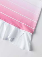 Girls Strappy Tennis Flounce Dress | Plumeria Ombre
