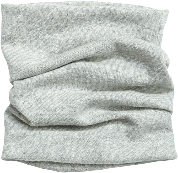 Tittimitti® 100% Cashmere Knitted Neck Gaiter Warmer Loop Scarf for Men and Women