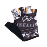 Cinelli Supercorsa Short FInger Cycling Gloves | Black/White Cinelli Pattern