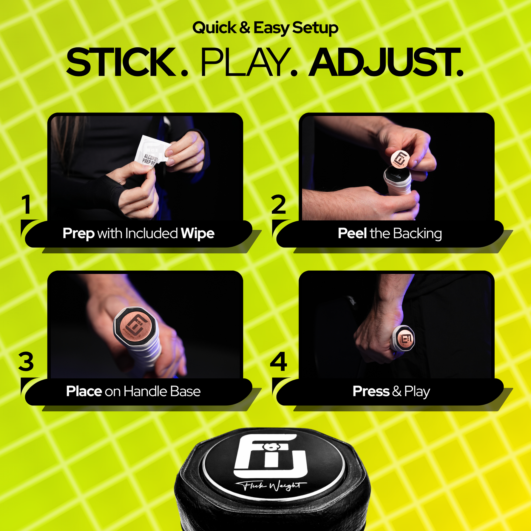 Flick Weight 3g, 6g, 9g, 18g | 4-Pack