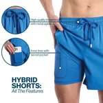 Men’s Premium Compression-Lined Hybrid Shorts | Secret Garden