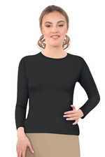 Modest Crew Neck Layering Shell | Long Sleeve Comfort Layer