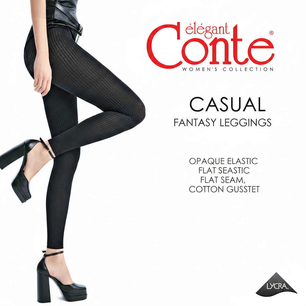 Conte Casual Fantasy Leggings 100 Den | Matte Finish
