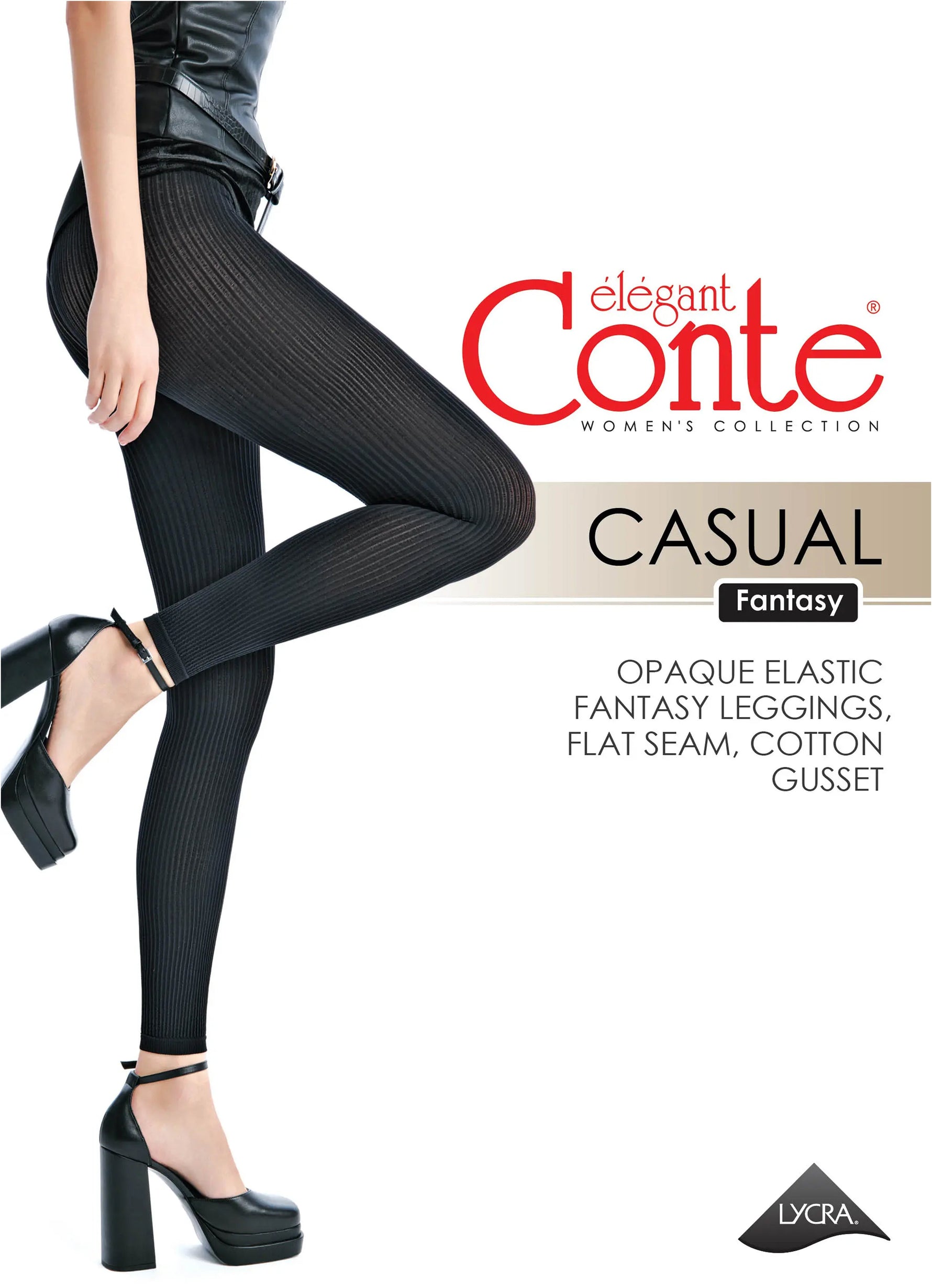 Conte Casual Fantasy Leggings 100 Den | Matte Finish