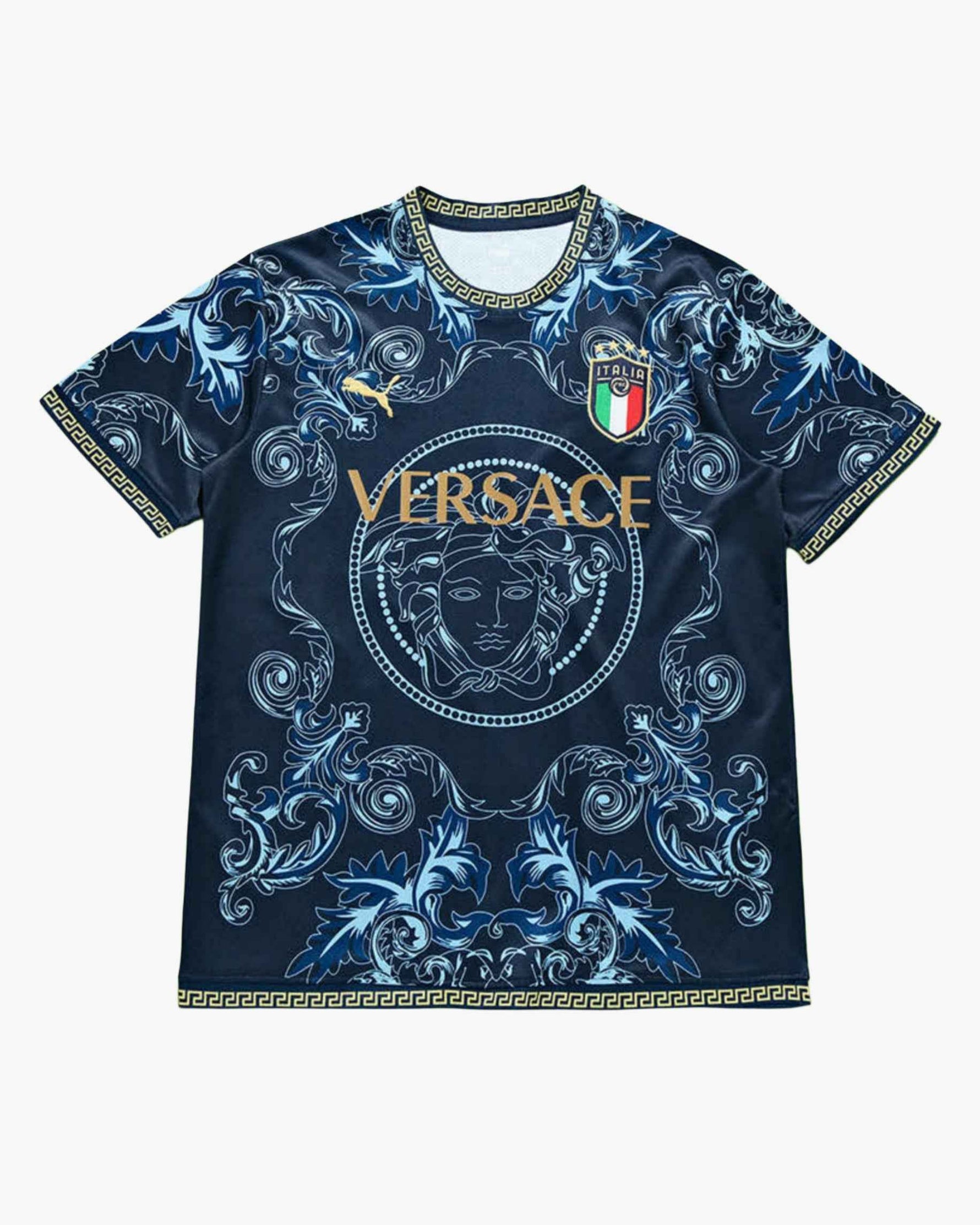 ITALY x VERSACE Dark Blue Premium Football Kit