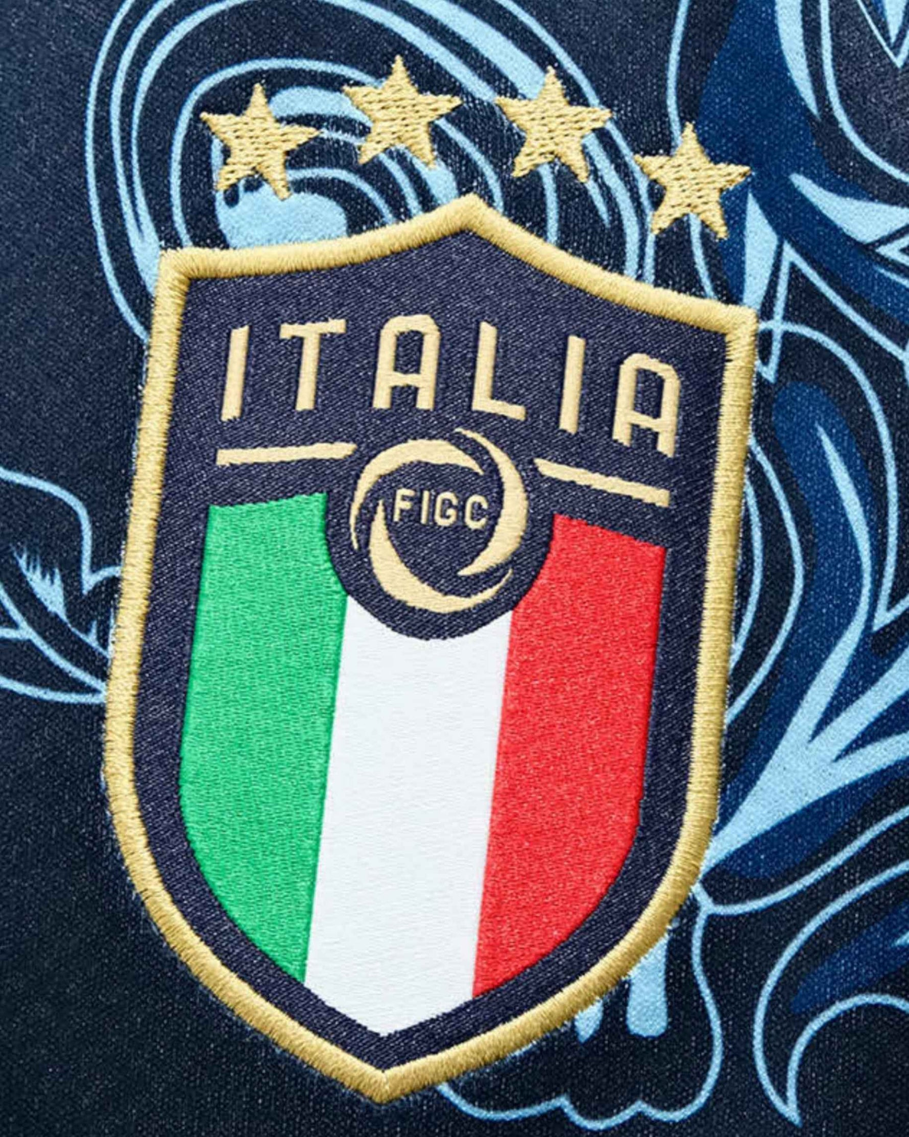 ITALY x VERSACE Dark Blue Premium Football Kit