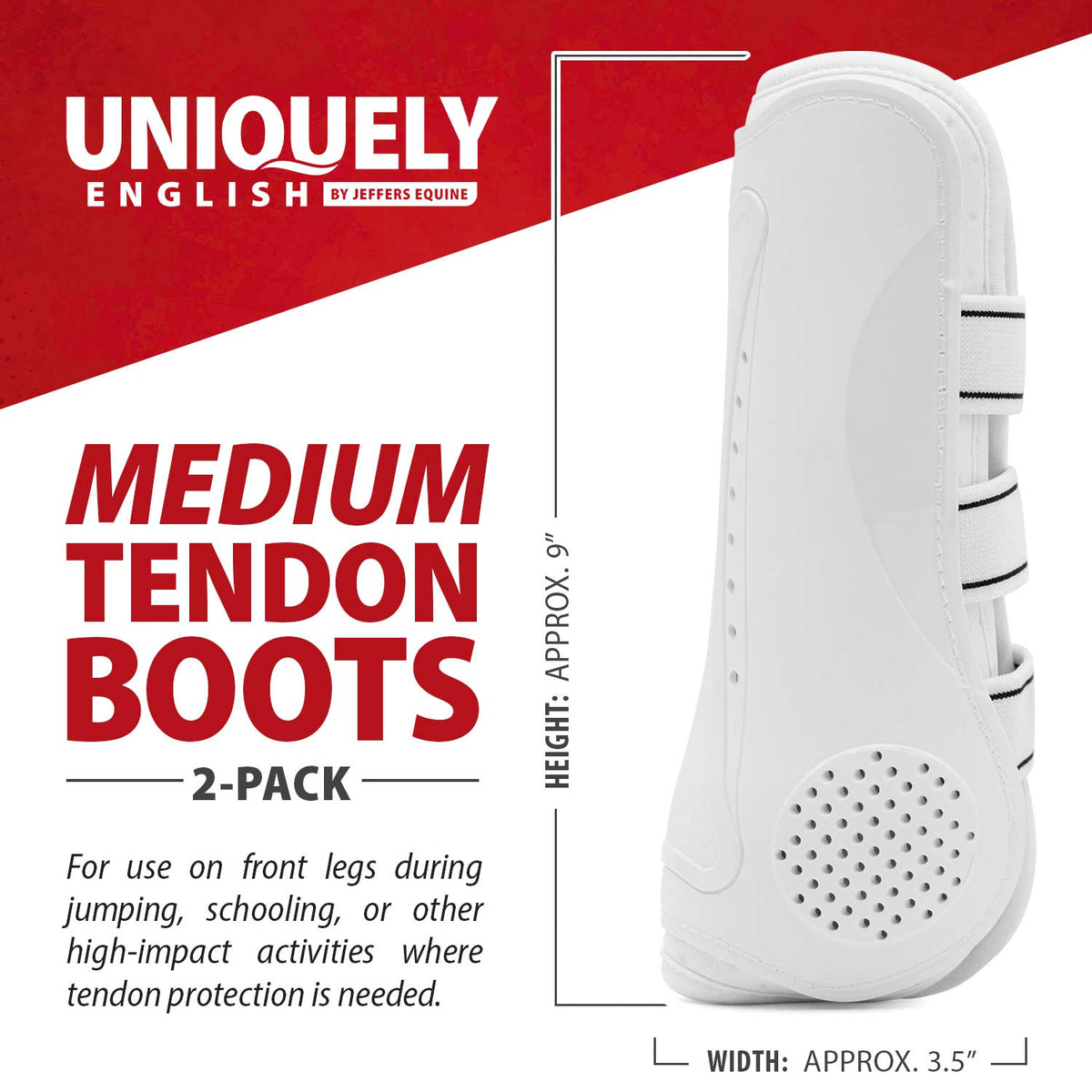 Jeffers Uniquely English Horse Tendon Boots | 2-Pack