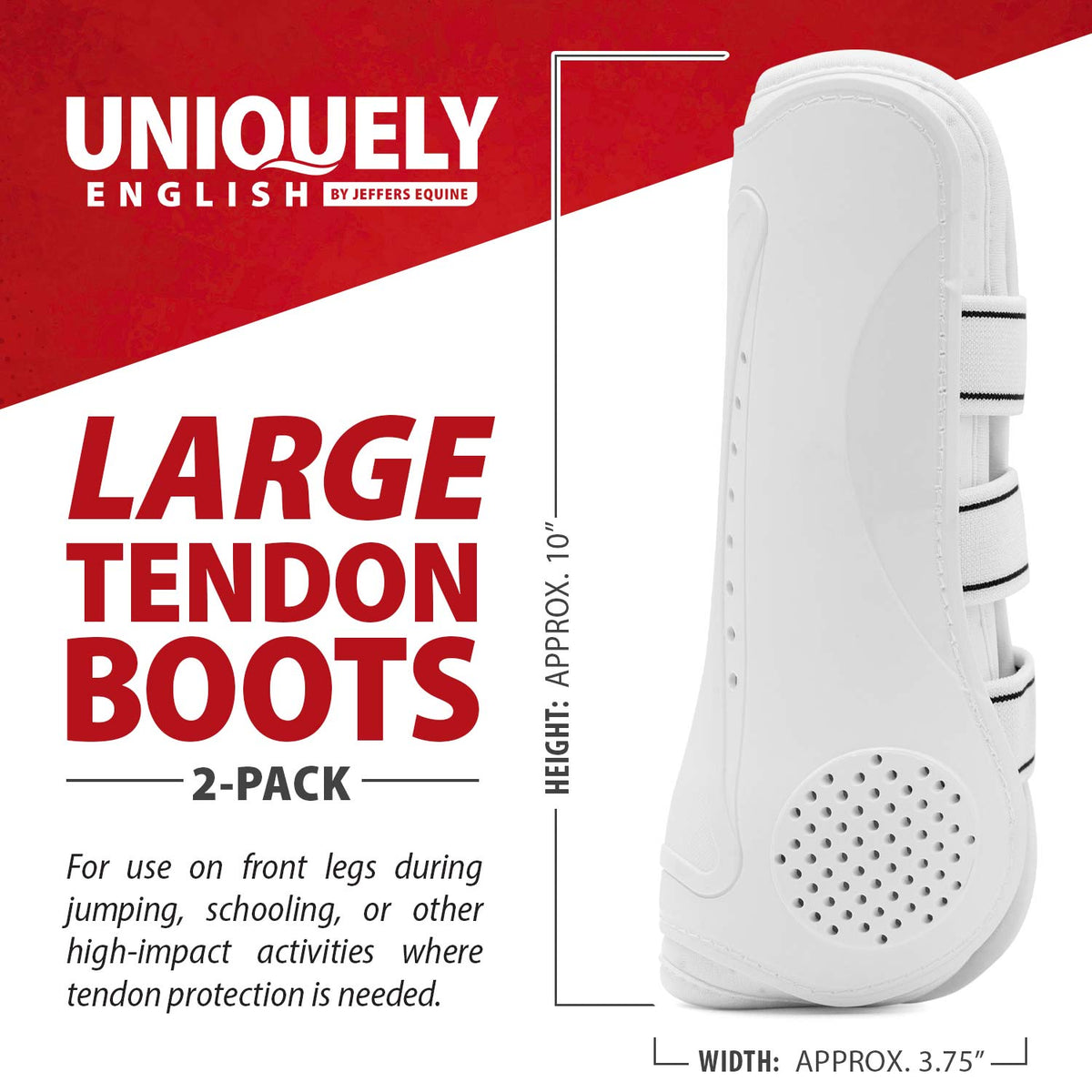 Jeffers Uniquely English Horse Tendon Boots | 2-Pack