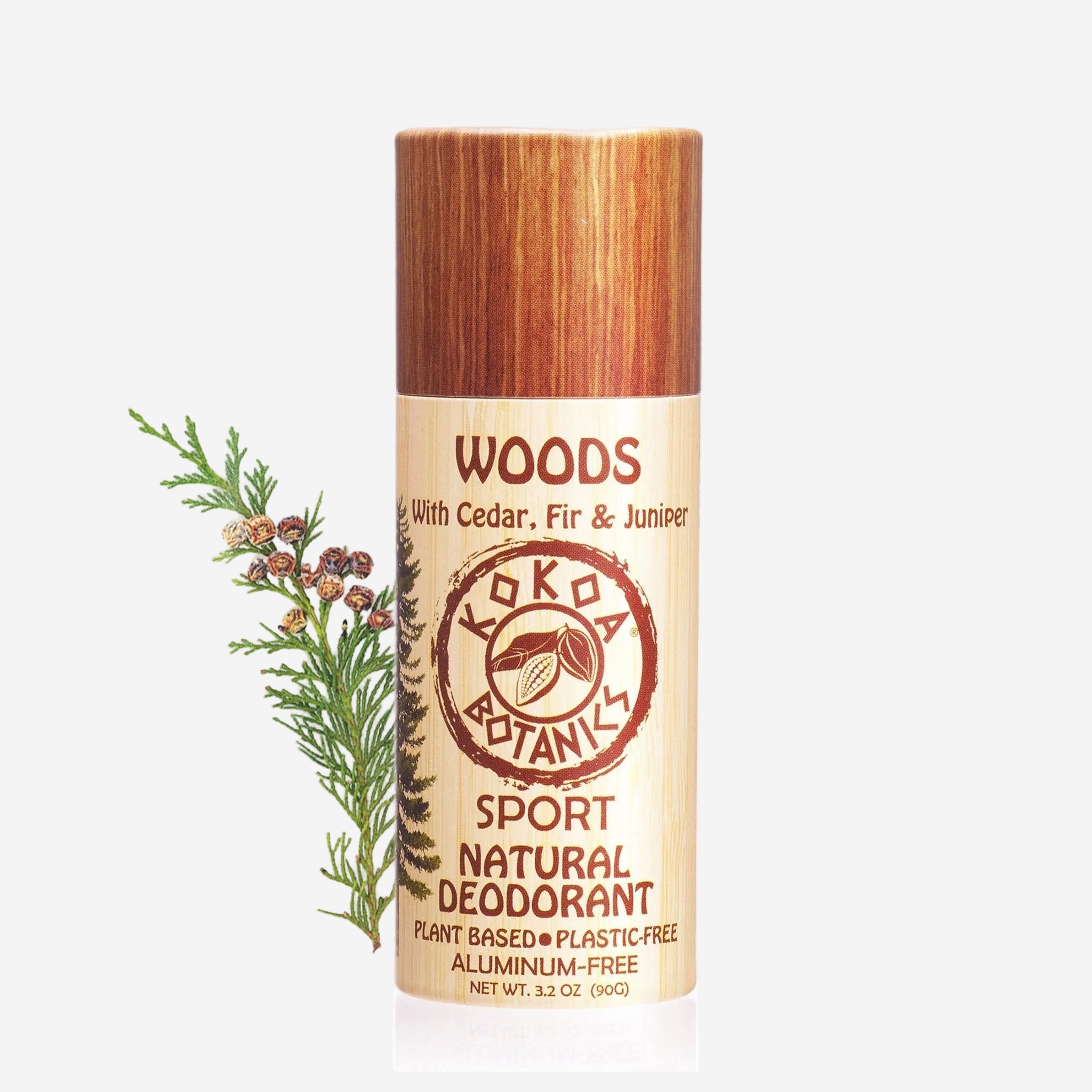 WOODS Natural Sport Deodorant Plastic and Aluminum-Free | 3.2 oz