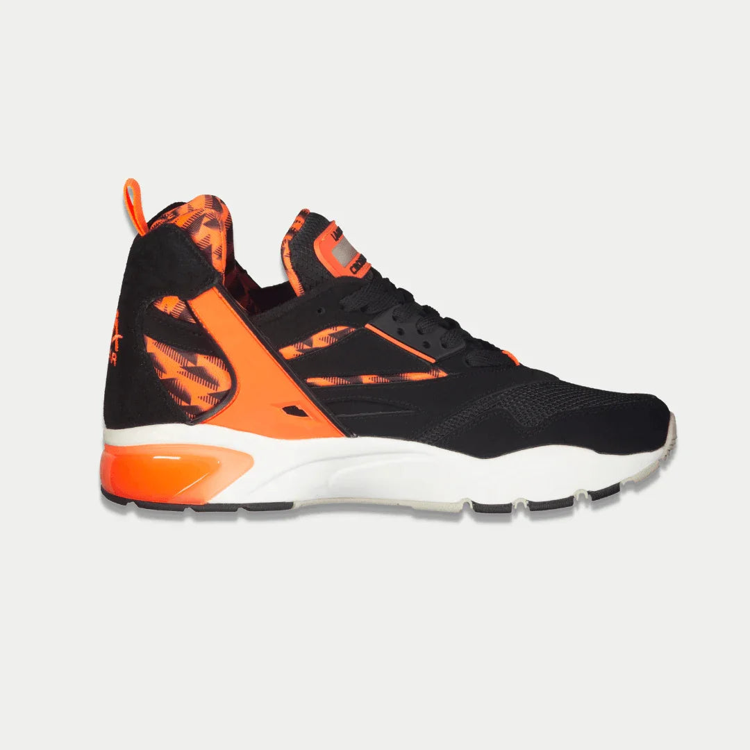 LA Gear Men's Turbo Light-Up Mid | Black x Neon Red