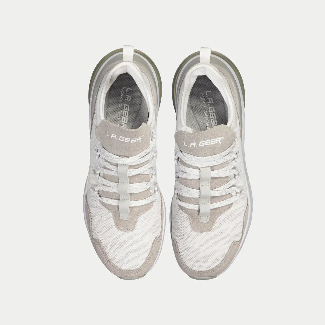 LA Gear Women's Runyon Lowtop | White x Gray