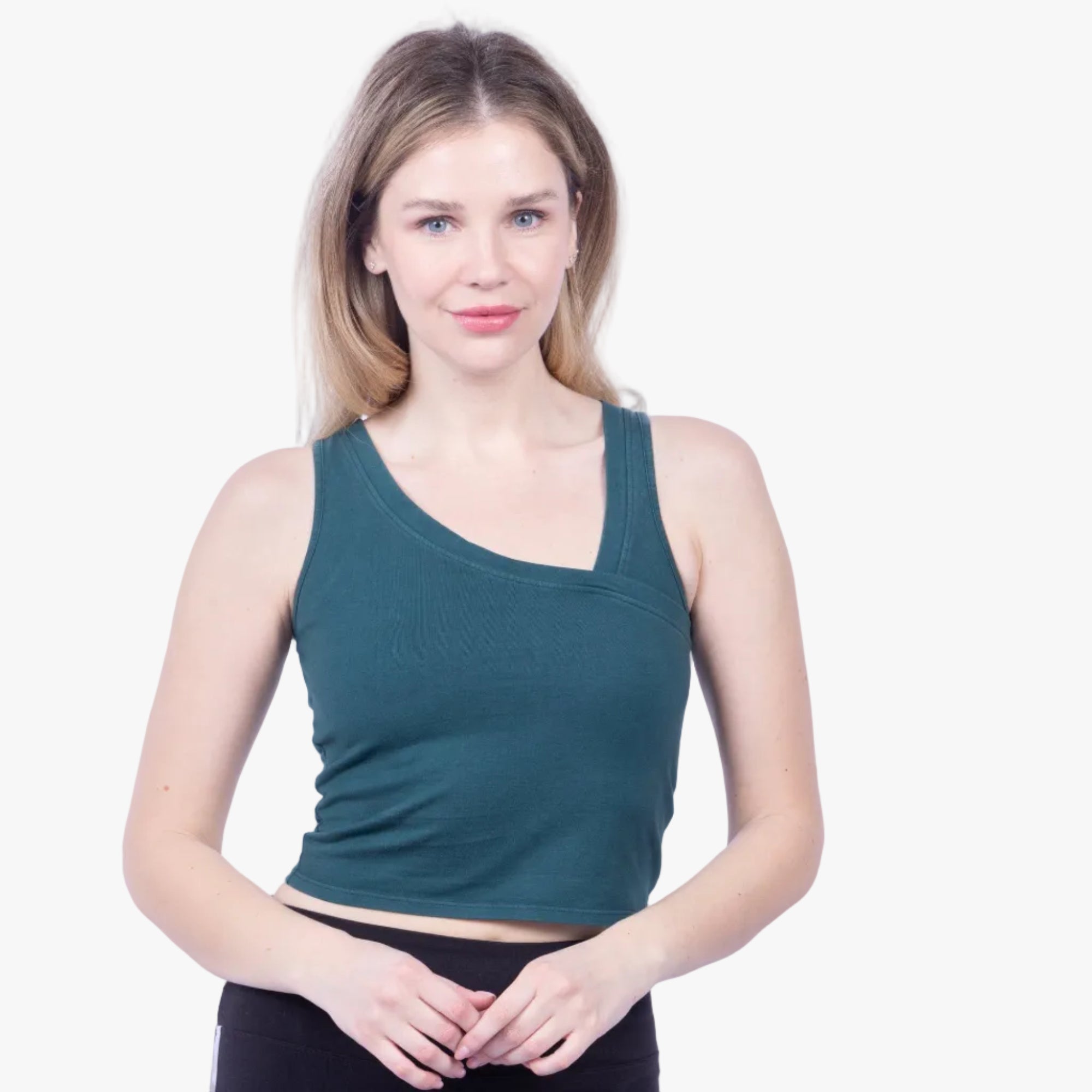 Eden Asymmetrical Organic Cotton Tank