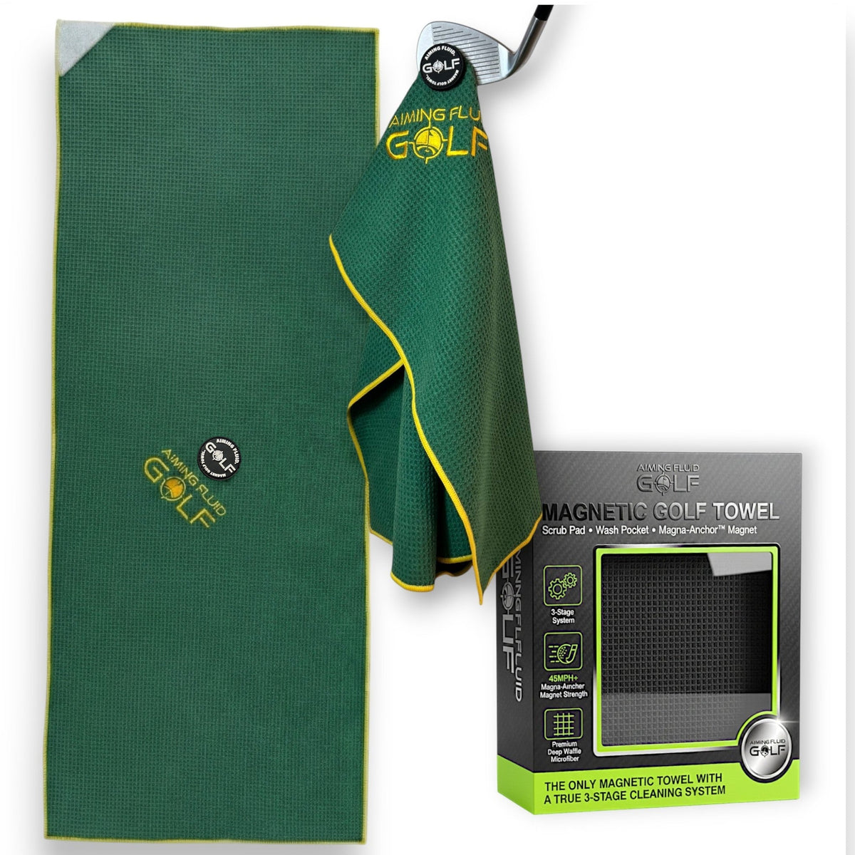 Magna-Anchor™ Magnetic Golf Towel | The 40 (16×40)