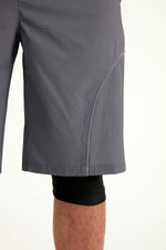 Marina Gray Men's Modest Swim Shorts | S2501-1
