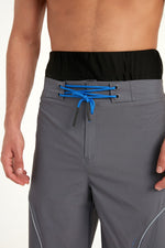 Marina Gray Men's Modest Swim Shorts | S2501-1