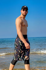 Marina Black Modest Men’s Swim Shorts | S2502