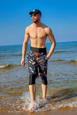 Marina Black Modest Men’s Swim Shorts | S2502