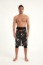 Marina Black Modest Men’s Swim Shorts | S2502