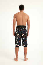 Marina Black Modest Men’s Swim Shorts | S2502