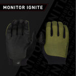 Lizard Skins Monitor Ignite Long Finger Cycling Gloves | Olive Green