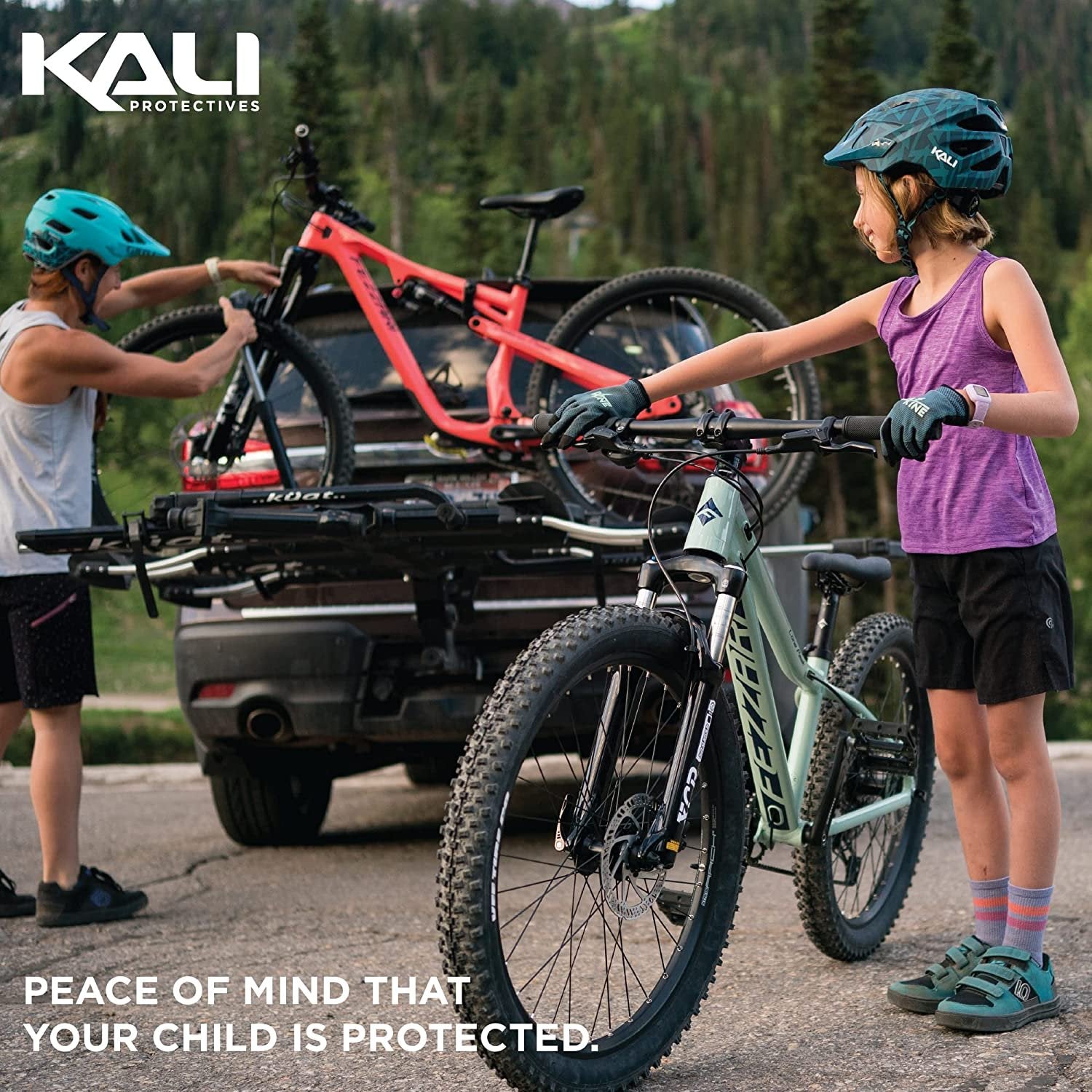 KALI PROTECTIVES Chakra Youth Bicycle Helmet | Monster Blue