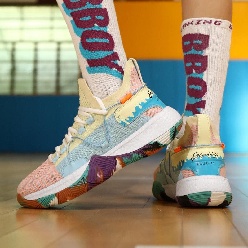 Athletic High-Top Sneakers