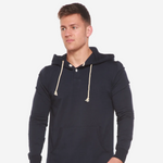 Men's Henley Style Bamboo Viscose Fleece Hoodie