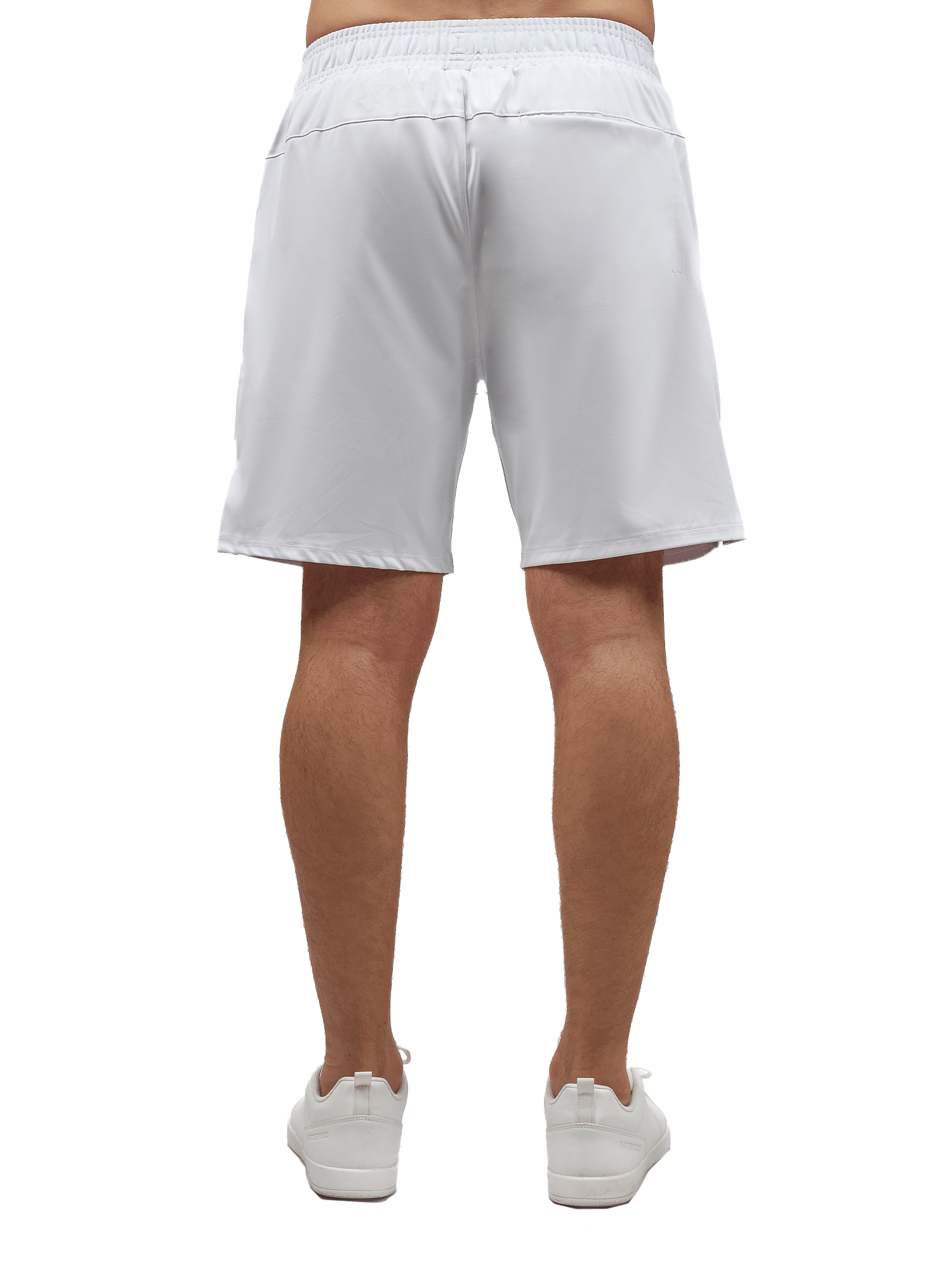 Men's Tennis Shorts | Spin Shorts with Pockets & UV Protection | White