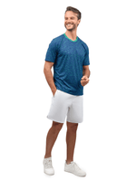 Men's Tennis Shorts | Spin Shorts with Pockets & UV Protection | White