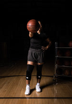 Mid-Length Padded Knee Sleeve | Black