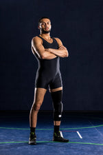 Mid-Length Padded Knee Sleeve | Black