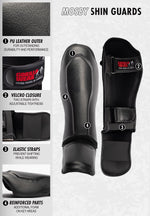 Mosby Shin Guards | Black