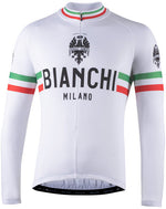 Bianchi Milano Leggenda Storia Men's L/S Cycling Jersey | White