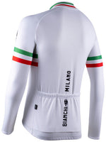Bianchi Milano Leggenda Storia Men's L/S Cycling Jersey | White