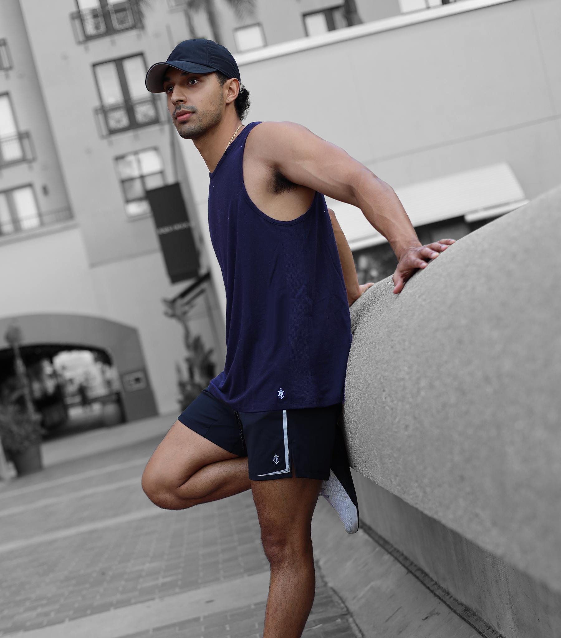 Eucalyptus Performance Tank | Navy