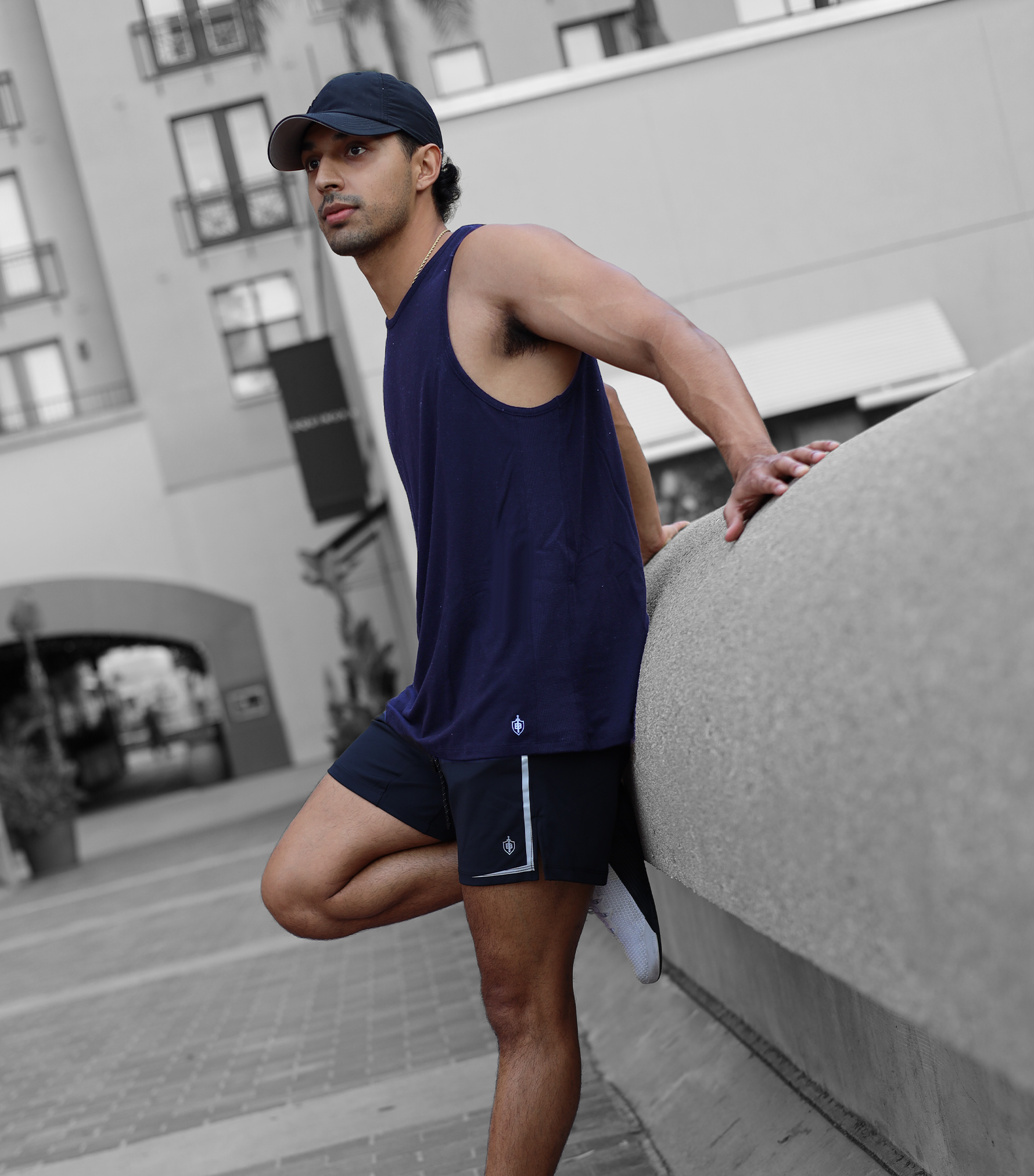 Eucalyptus Performance Tank | Navy