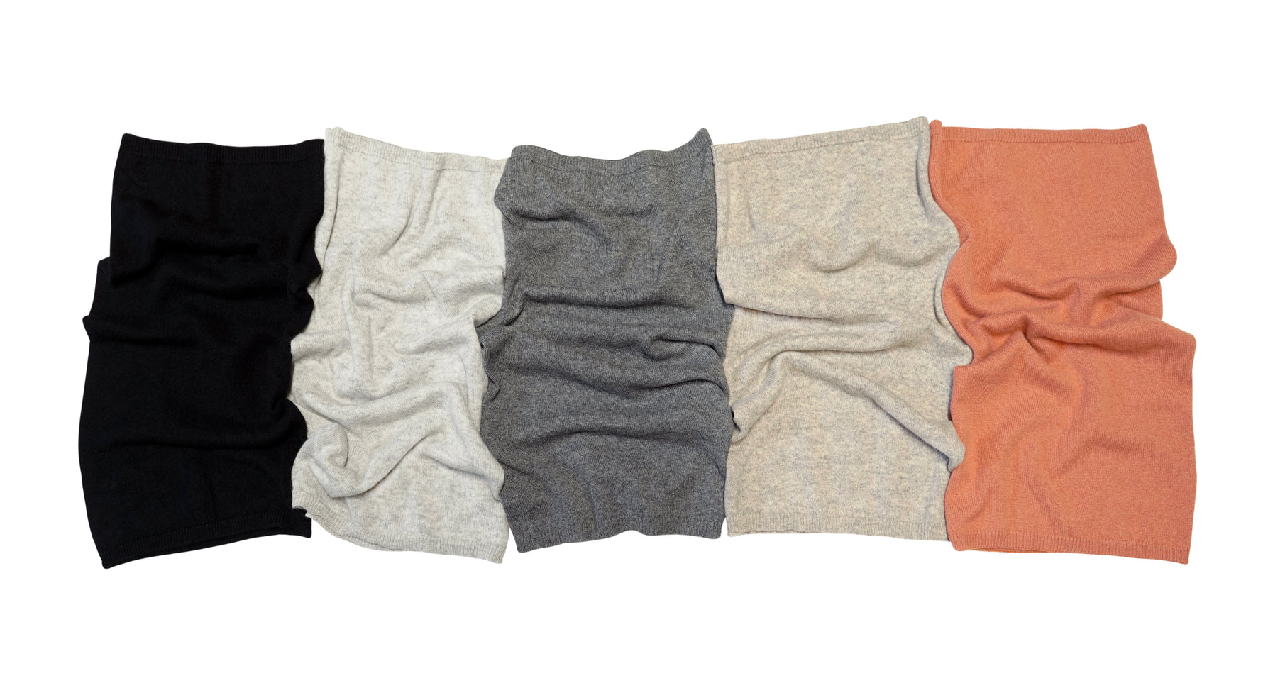 Tittimitti® 100% Cashmere Knitted Neck Gaiter Warmer Loop Scarf for Men and Women