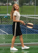 Nina Mid-Rise Track Skirt