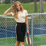 Nina Mid-Rise Track Skirt